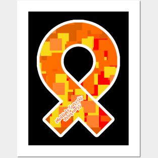 Multiple Sclerosis Awareness Ribbon Posters and Art
